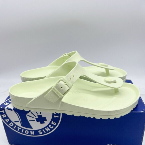 Birkenstock Gizeh Essentials Sandals Faded Lime EVA EU 41 Womens US 10- 10.5 R - Picture 3 of 10